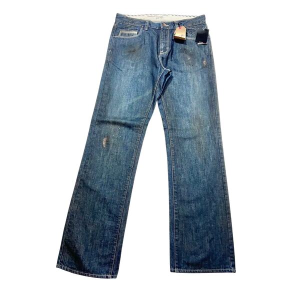 Vans Off The Wall V86 Jeans Men 30x32 Stretch Blue Straight Leg Relaxed Fit New - Picture 1 of 10
